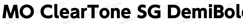 MO ClearTone SG DemiBold字体转换